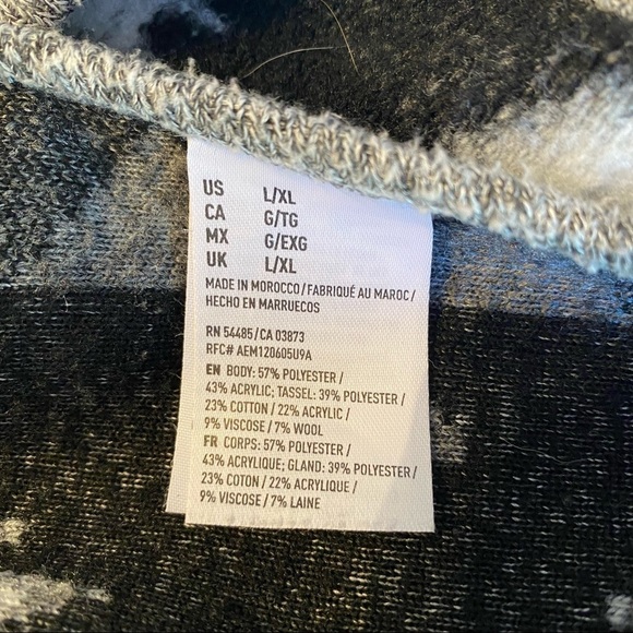 American Eagle Aztec Open Front Vest Fringe Cardigan - L/XL - Picture 5 of 10